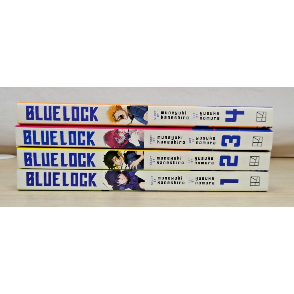 Blue Lock Manga Lot Vol. 1-4 by Muneyuki Kaneshiro & Yusuke Nomura